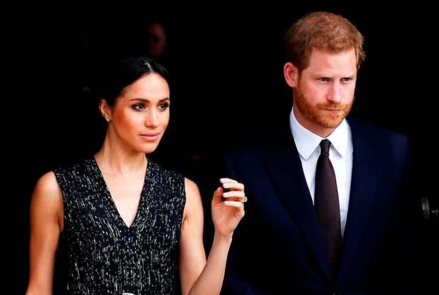 الأمير البريطاني هاري وزوجته ميغان ماركل (رويترز)