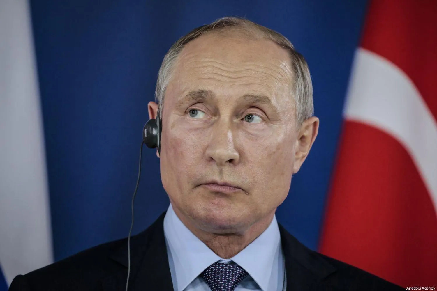  Russian President Vladimir Putin in Moscow, Russia on 27 August 2019 [Metin Akta/Anadolu Agency]
