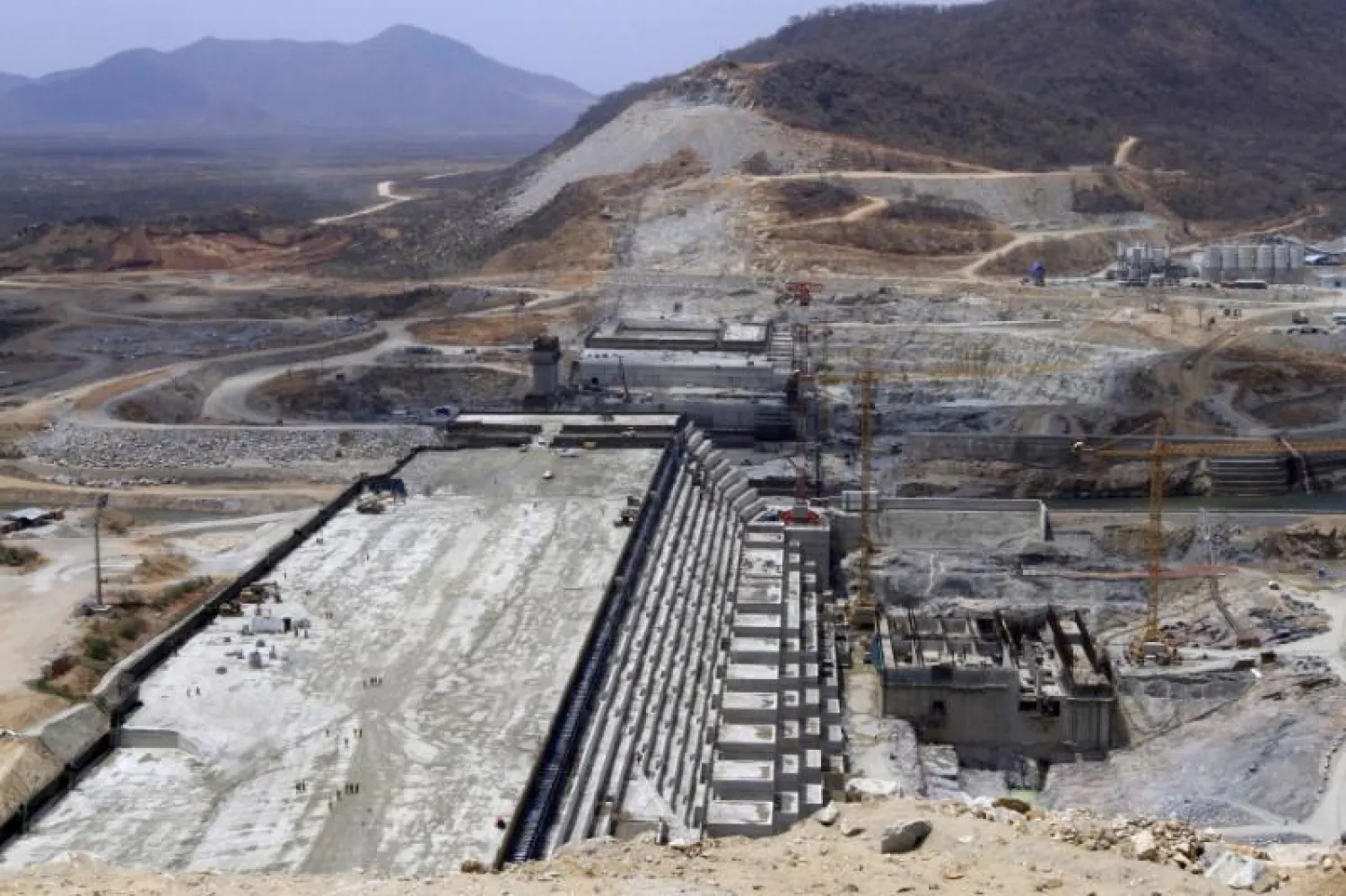  A general view of Ethiopia's Grand Renaissance Dam in Ethiopia March 31, 2015. REUTER/Tiksa Negeri