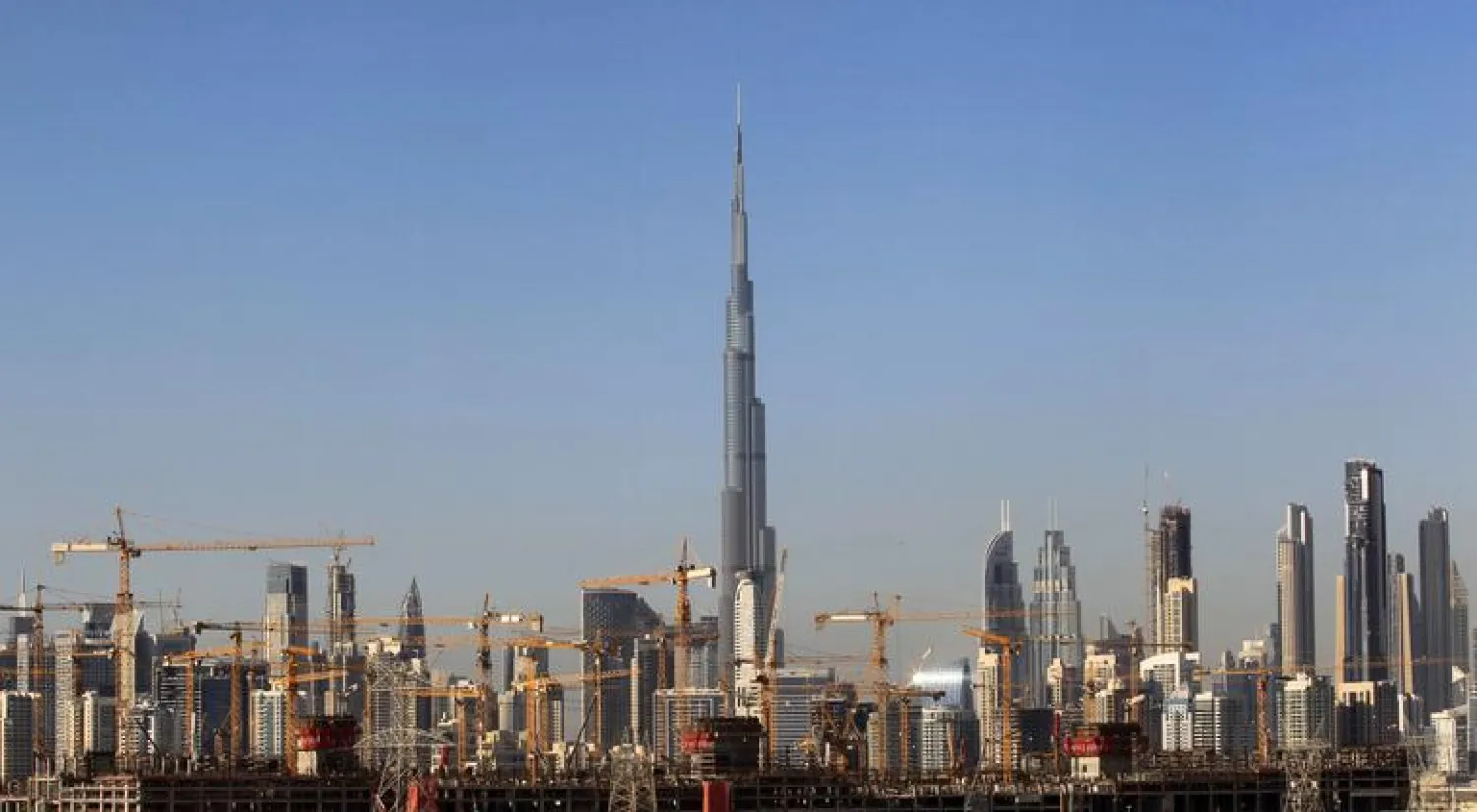 General view of Dubai's cranes at a construction site in Dubai, UAE (File photo: Reuters)
