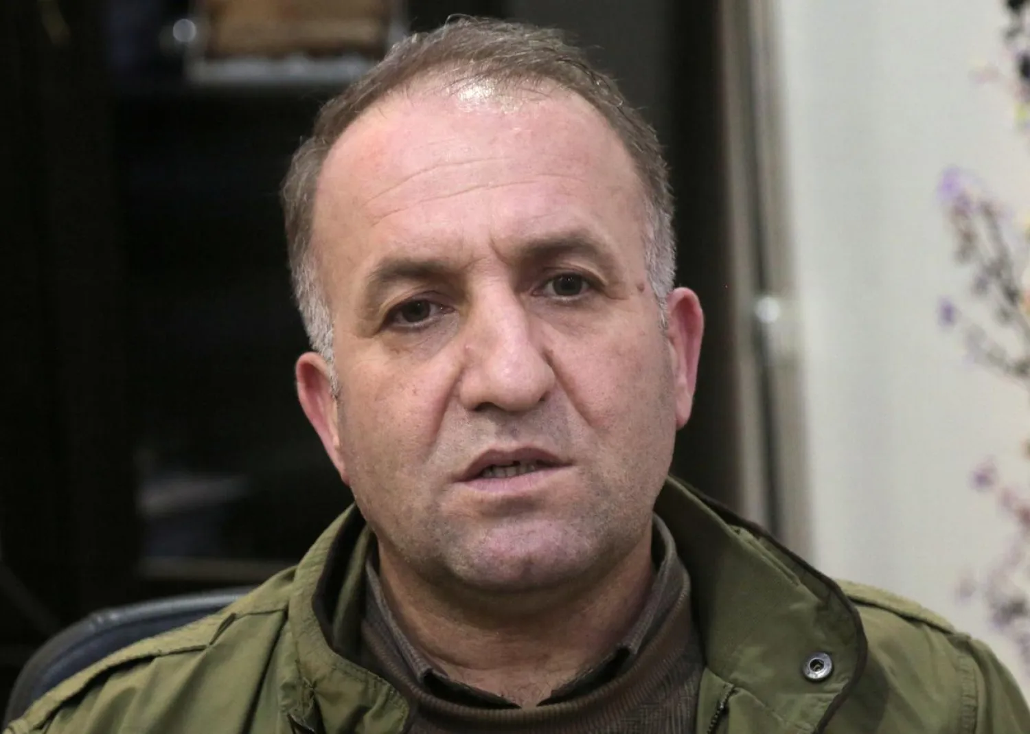 Badran Jia Kurd, top Kurdish official, talks during an interview with Reuters in Qamishli, Syria March 11, 2019. Picture taken March 11, 2019. REUTERS/Issam Abdallah