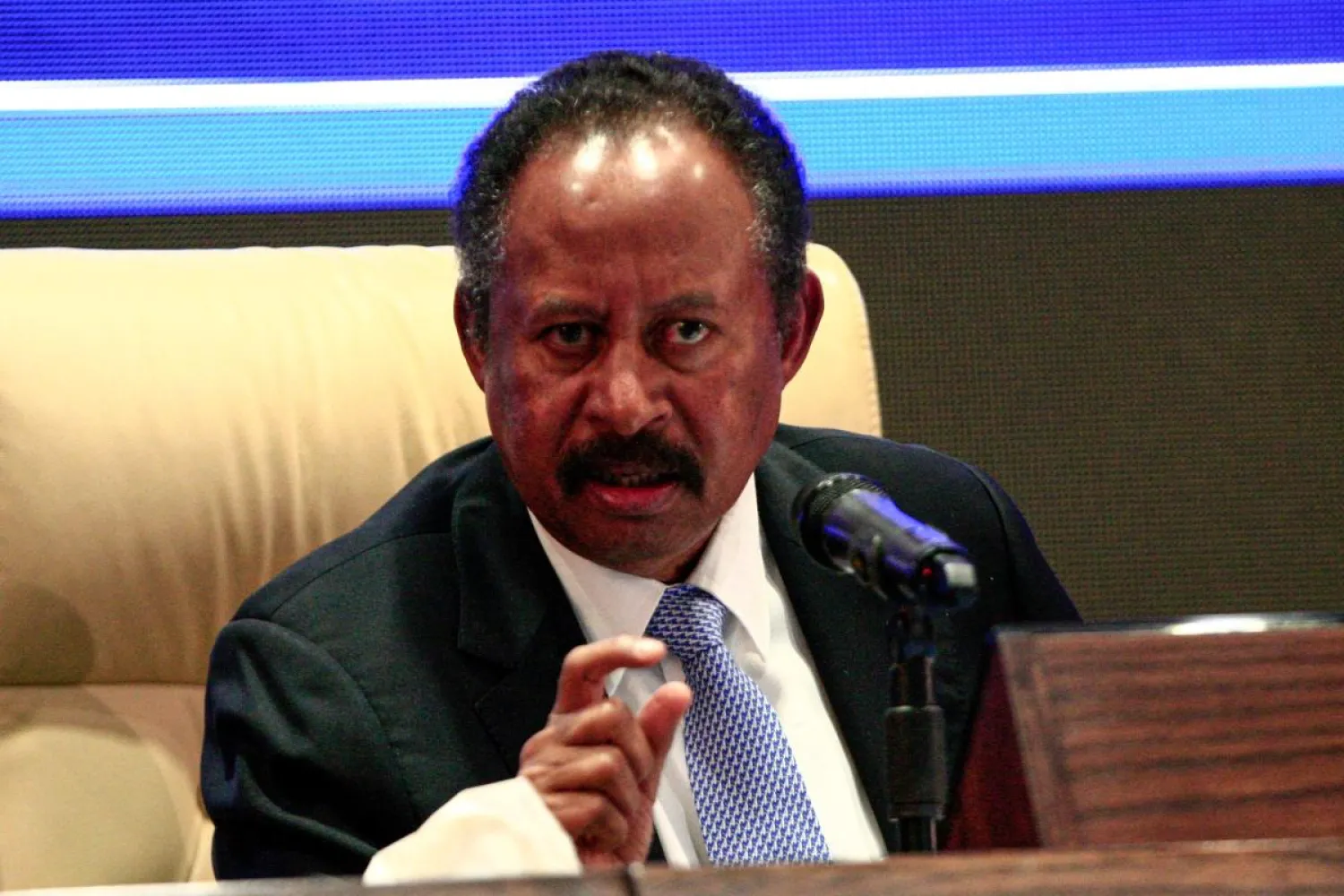 Sudanese PM Abdalla Hamdok. (AFP)