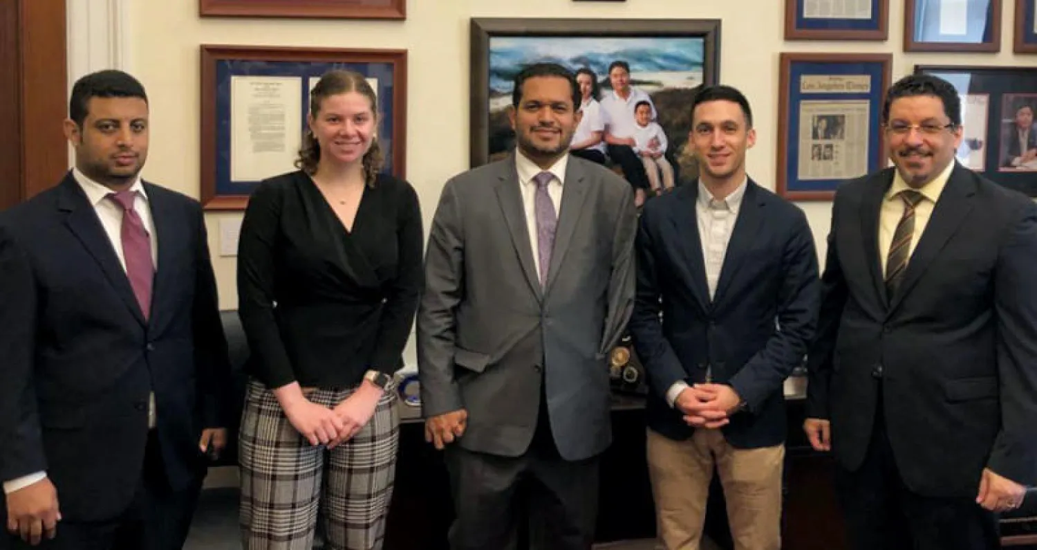 الوزير عسكر مع نواب أميركيين في واشنطن