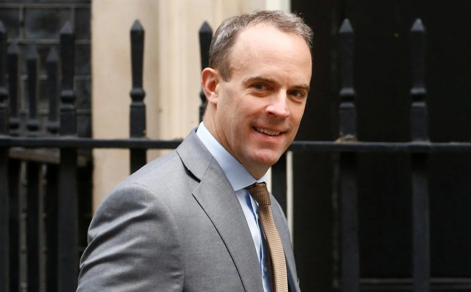 Britain's Foreign Secretary Dominic Raab is seen outside Downing Street in London, Britain, October 3, 2019. REUTERS/Henry Nicholls
