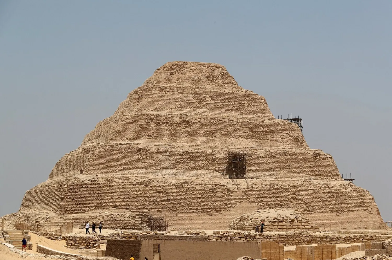 General view of the Step Pyramid of Saqqara, in Giza Egypt July 14, 2018. (Reuters)