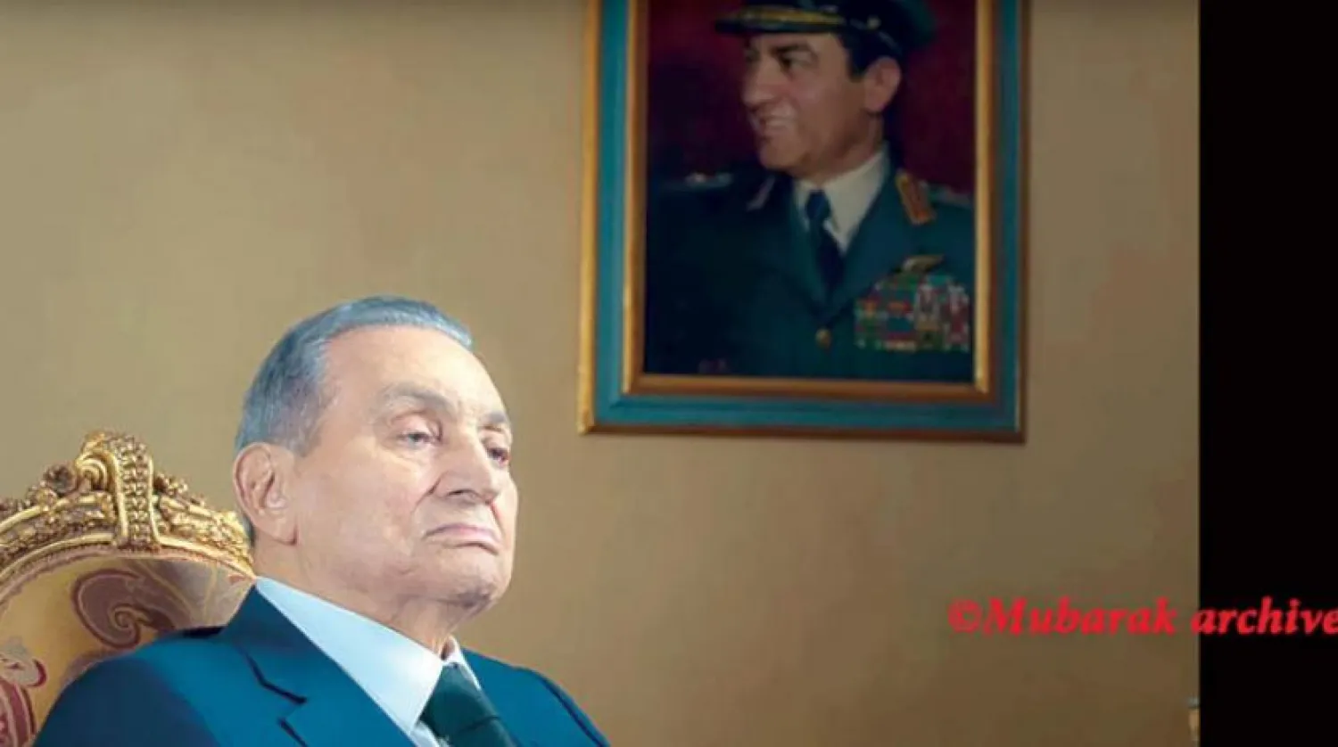  Mubarak in his rare video appearance on YouTube.