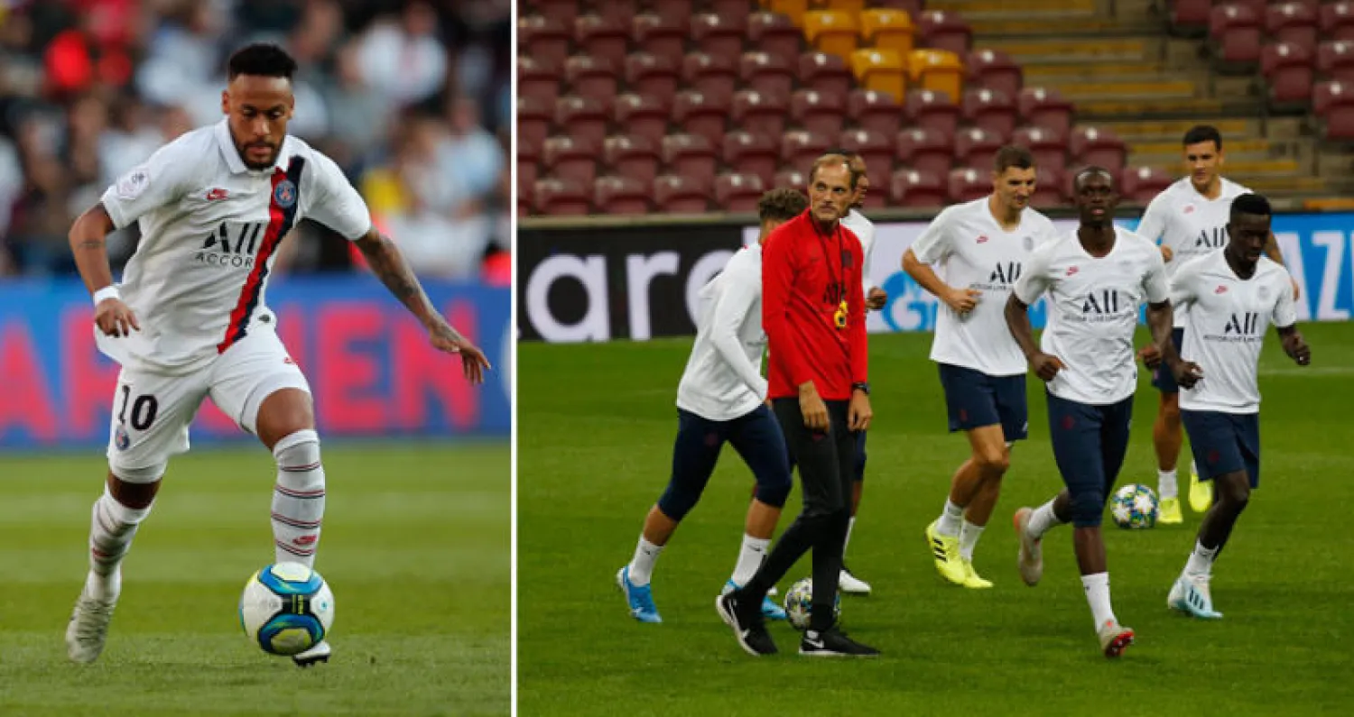 توماس توخيل يأمل الوصول لمرحلة مثالية مع سان جيرمان بالتتويج بدوري الأبطال (أ.ب )  -   نيمار ما زال يتعرض لصيحات غضب من جماهير سان جيرمان (أ.ب)