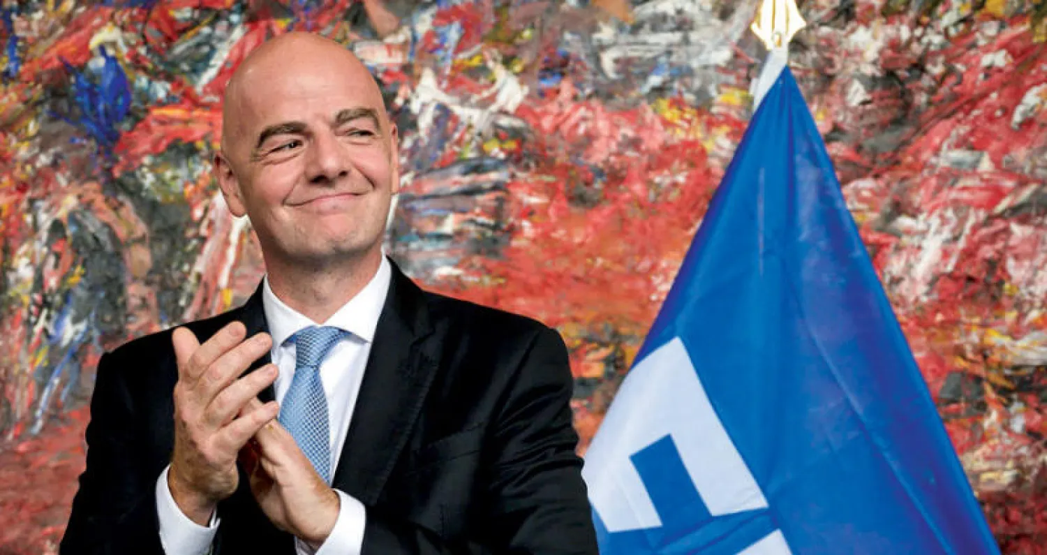 إنفانتينو رئيس الفيفا (أ.ف.ب)