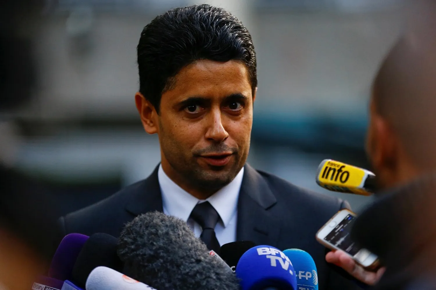 Paris St. Germain club President and BeIN Sports owner Nasser Al Khelaifi. (Reuters)