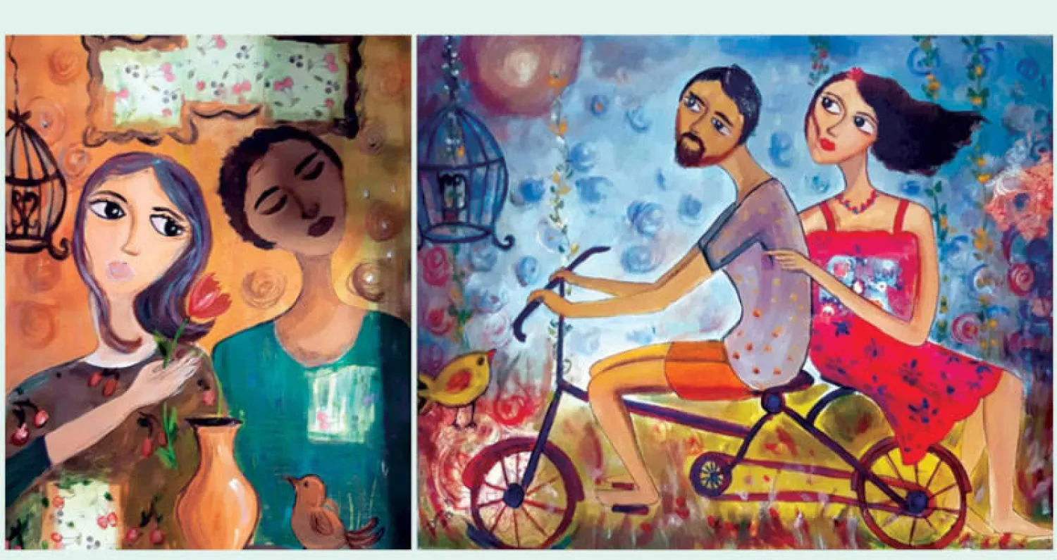 لا تقتصر حكايات النساء على الحزن وحده فثمة لحظات سعادة وأحلام لا تنتهي  -  أجواء دافئة على أحاديث متبادلة بلغة العيون