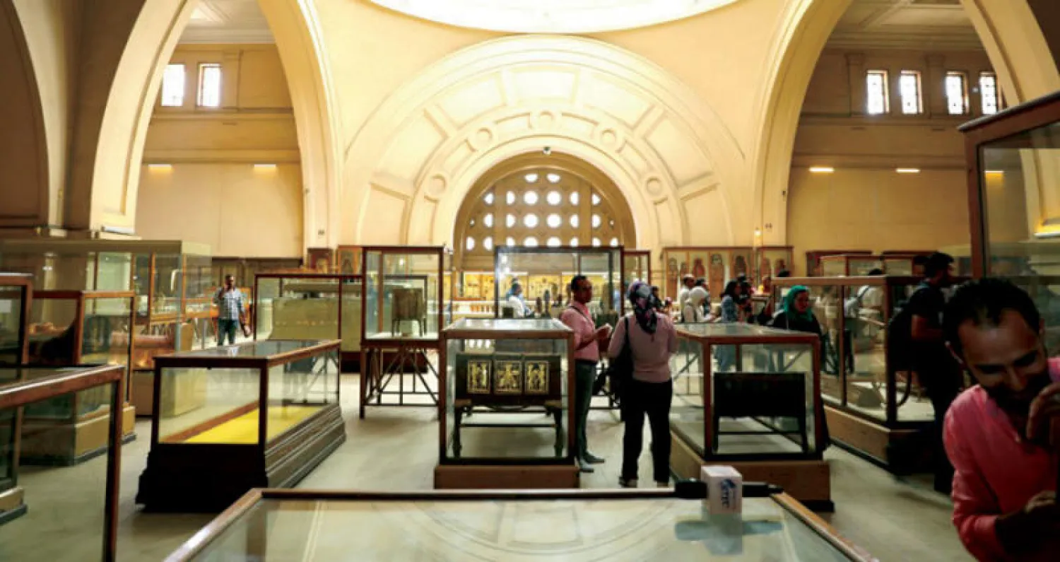 جانب من طرق العرض القديمة بالمتحف المصري بالتحرير