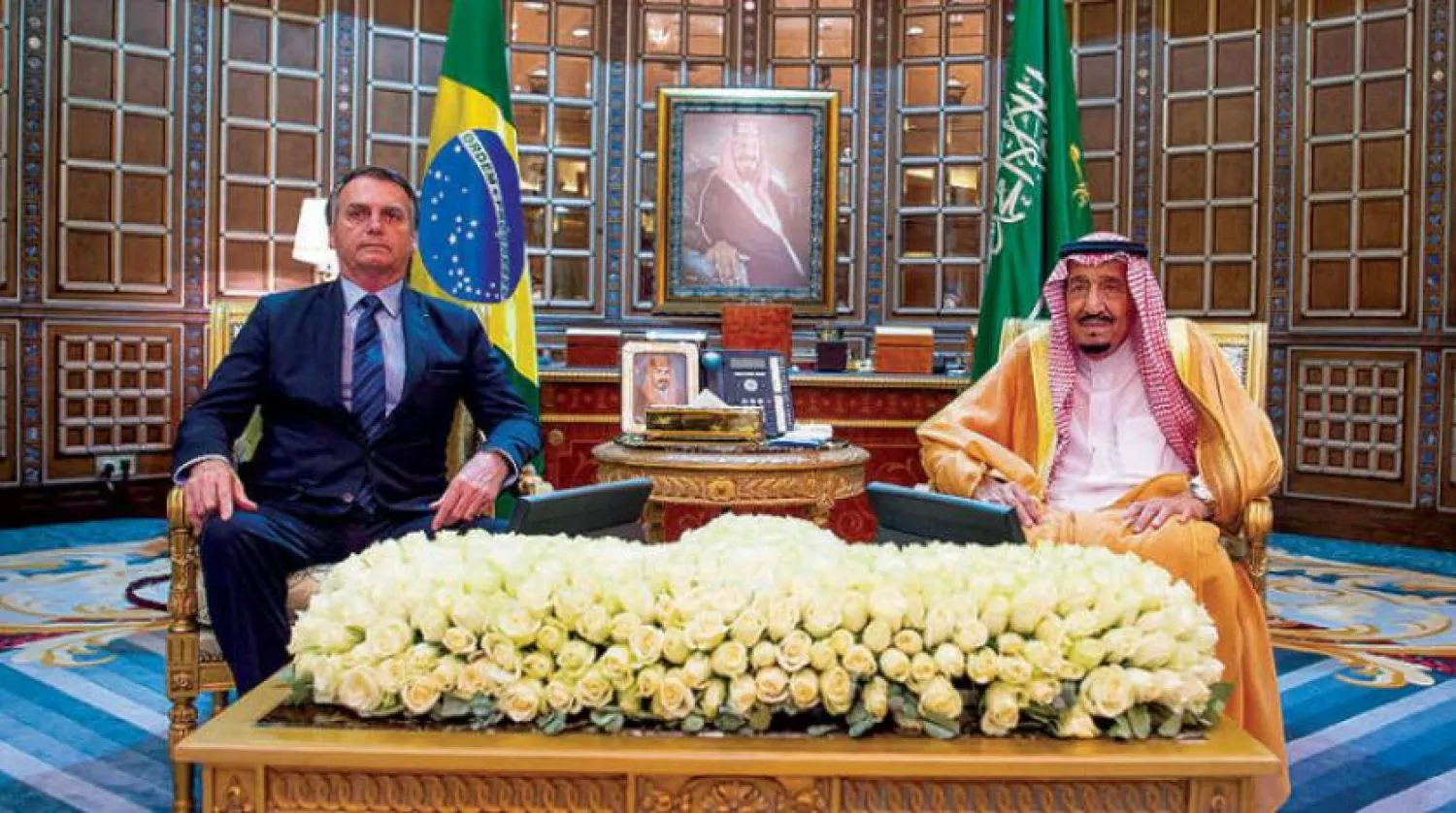 Kral Selman Brezilya Devlet Başkanı Jair Bolsonaro ile görüştü (SPA)
