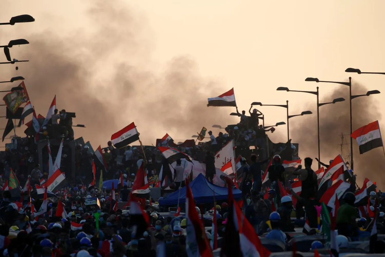 Anti-government protests in Iraq. (Reuters)