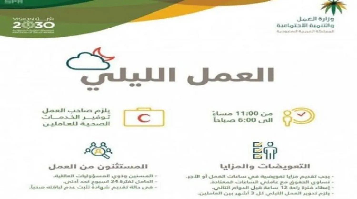 Suudi Arabistan’da gece çalışanlar için yeni düzenlemeler