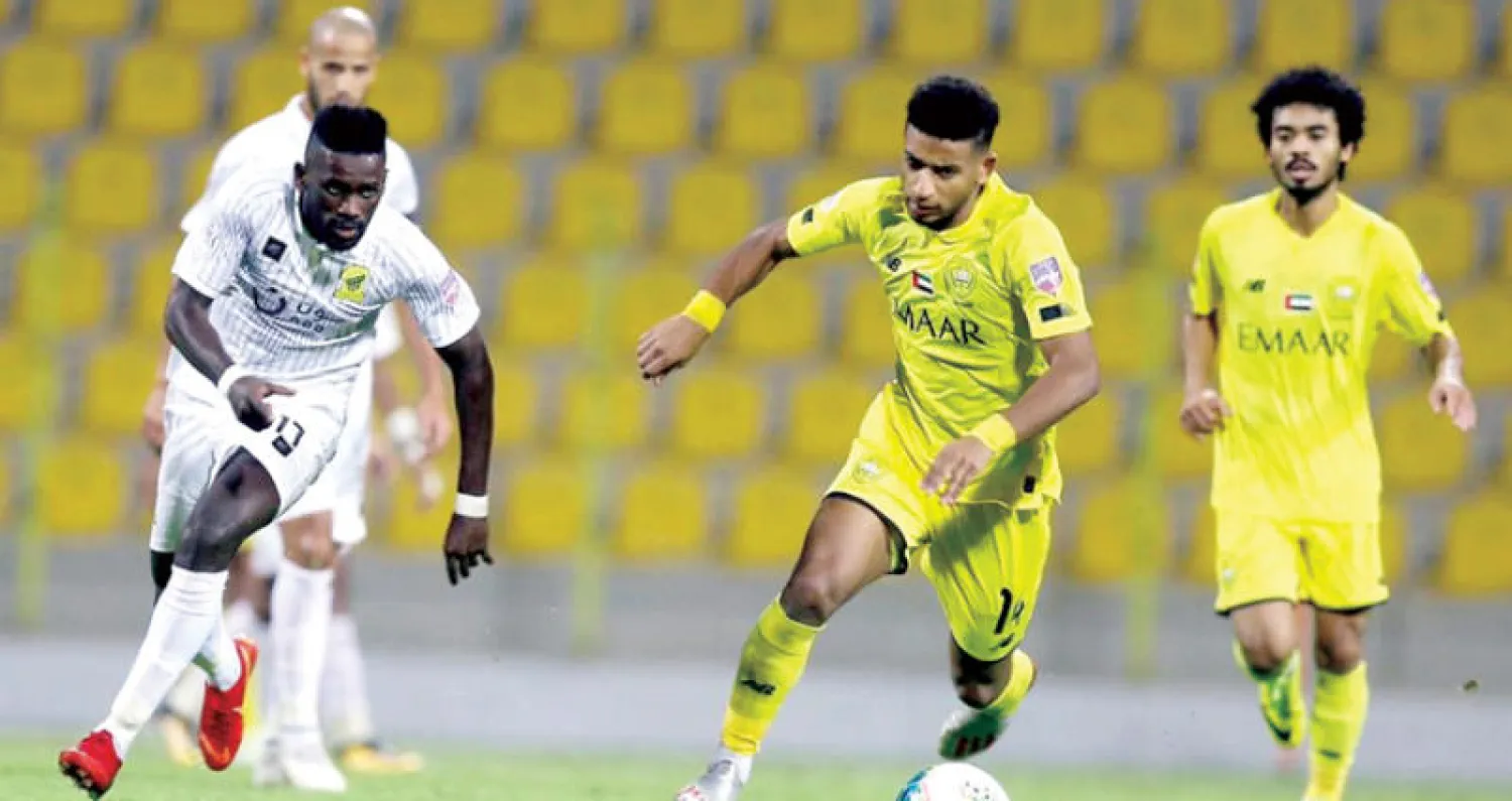 من مباراة الذهاب بين الوصل الإماراتي والاتحاد (الشرق الأوسط)