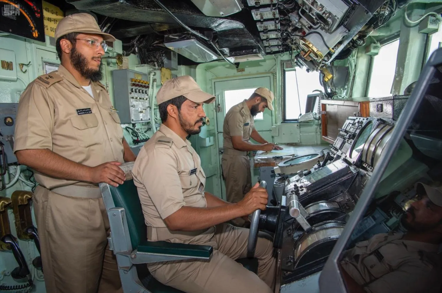 Saudi Royal Naval Forces take part in the IMX19 drill. (SPA)
