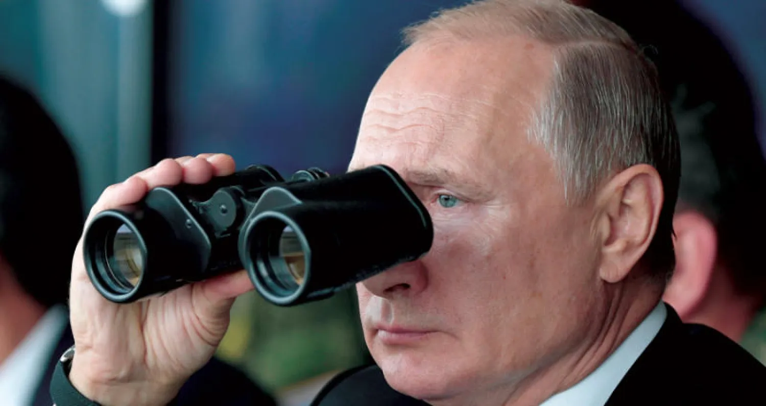 بوتين يتابع تمرينا عسكريا قرب أورنبيرغ في 20 سبتمبر الماضي (أ.ب)