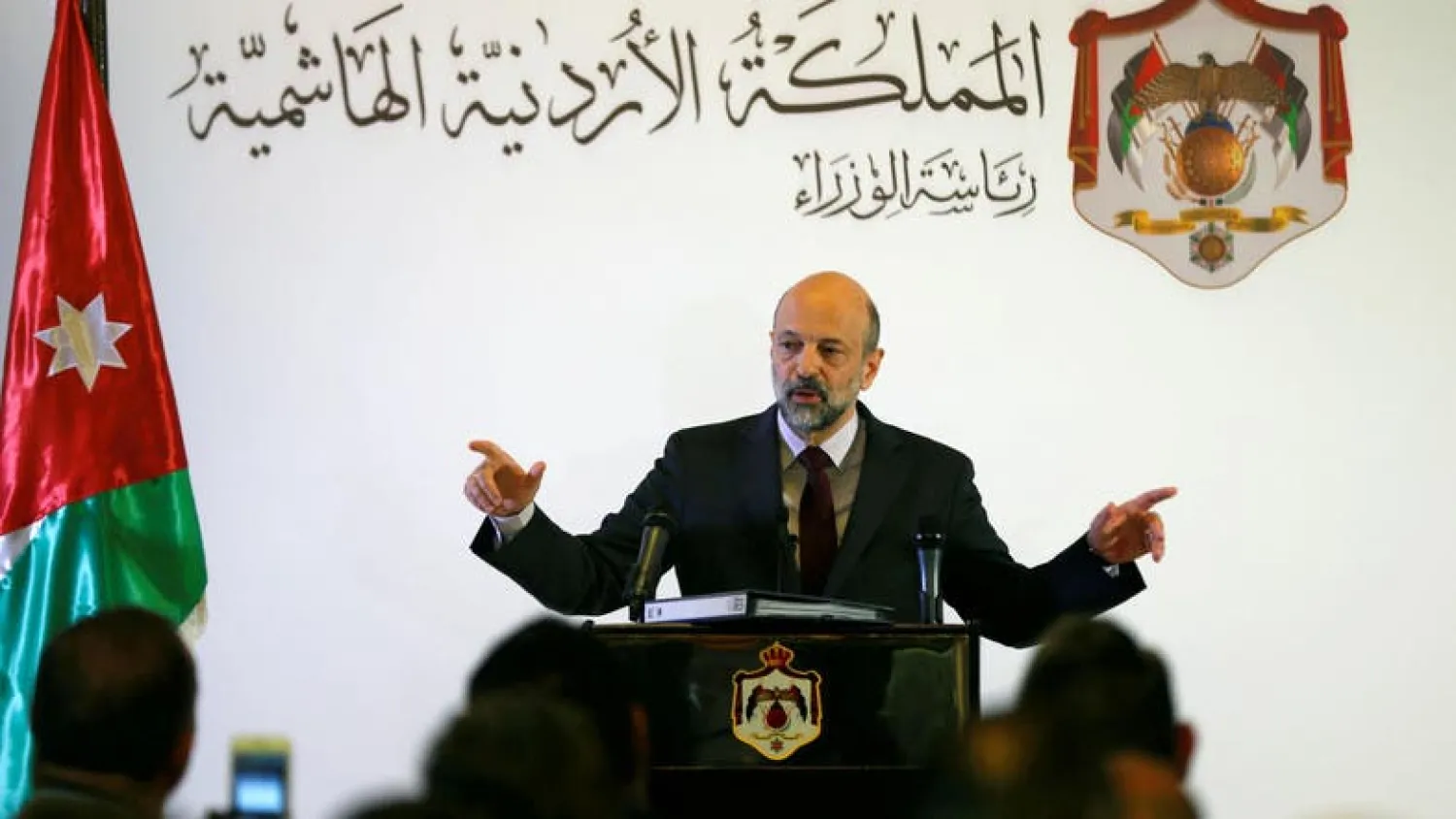 Jordan’s Prime Minister Omar al-Razzaz reshuffled a large part of his cabinet on Thursday. (Reuters)
