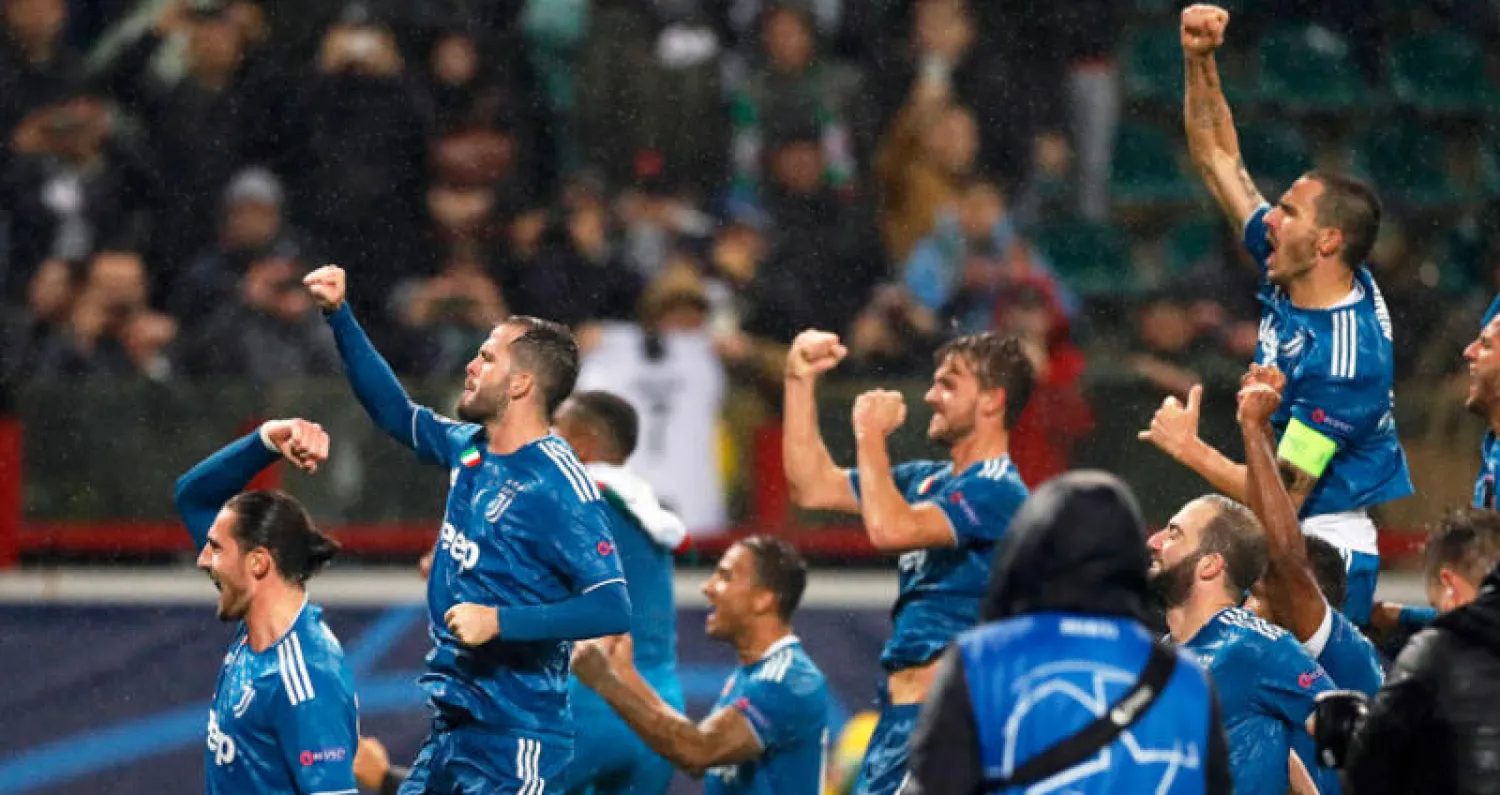 يوفنتوس بعد تخطي لوكوموتيف موسكو الروسي في دوري الأبطال (إ.ب.أ)