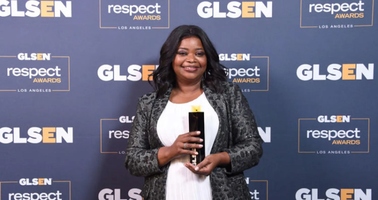 الممثلة الأميركية أوكتافيا سبنسر تحصل على جائزة اتحاد المنتجين