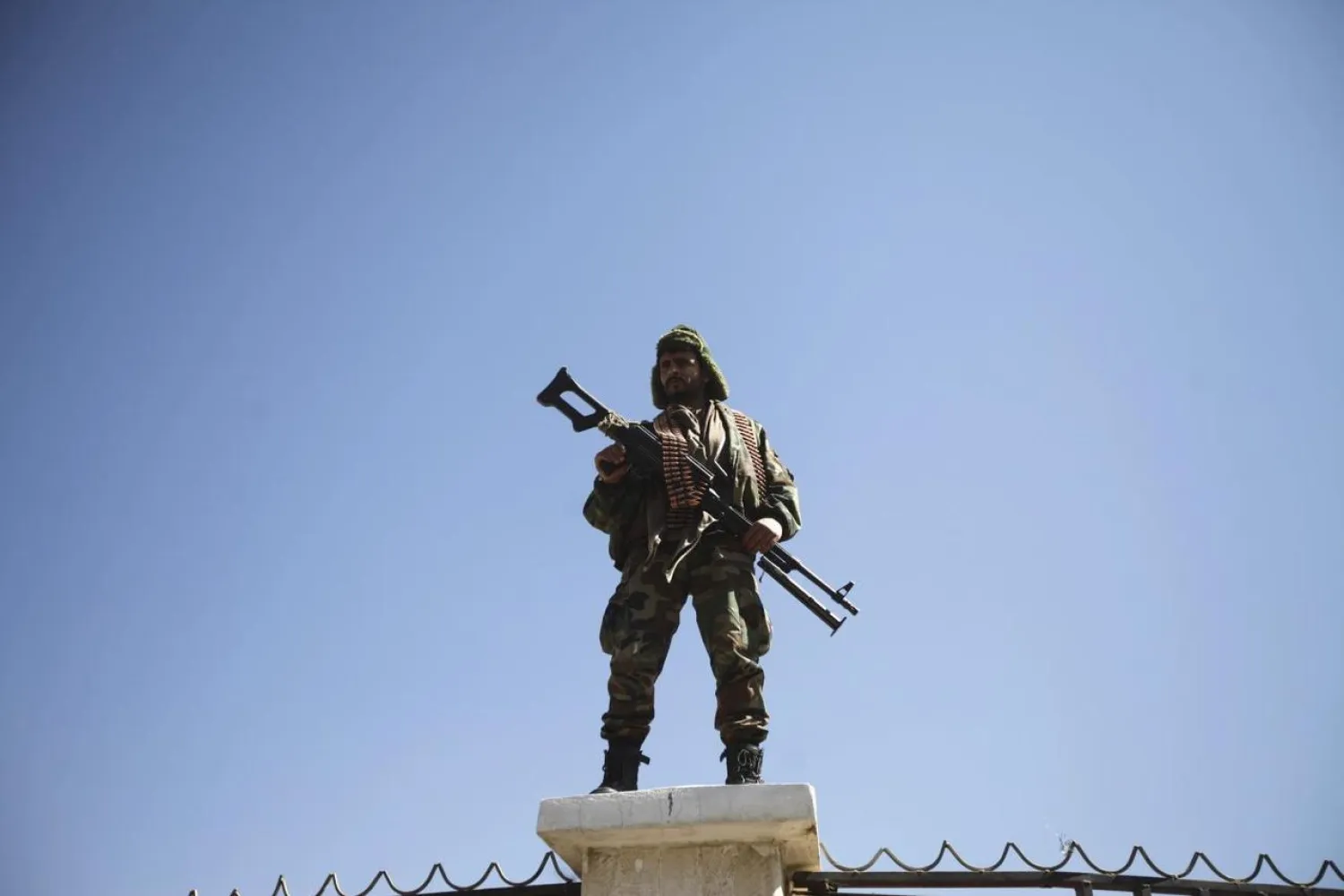 A Houthi militant in Sanaa, Yemen. (Reuters)