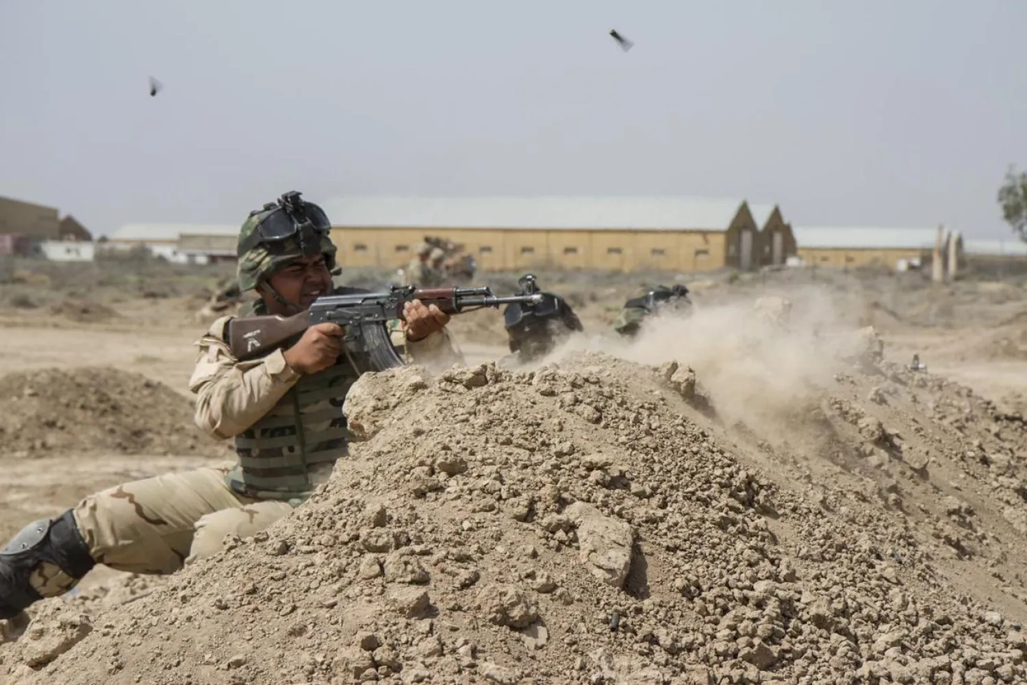 Iraqi soldiers train at Camp Taji, Iraq. REUTERS/US Army/Sgt. Cody Quinn/Handout