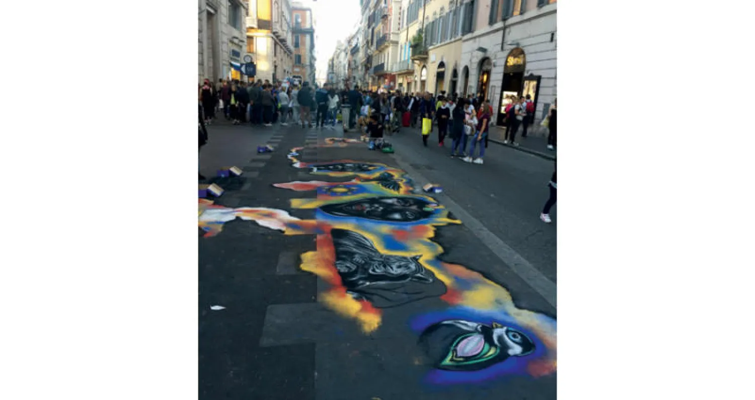 شارع ديل كورسو في روما (تصوير الكاتب)