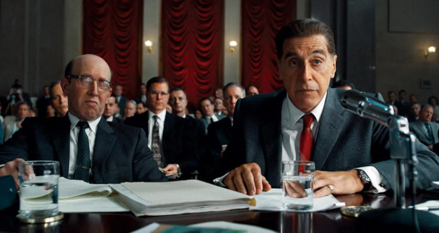 لقطة من «الآيرلندي» فيلم افتتاح مهرجان القاهرة