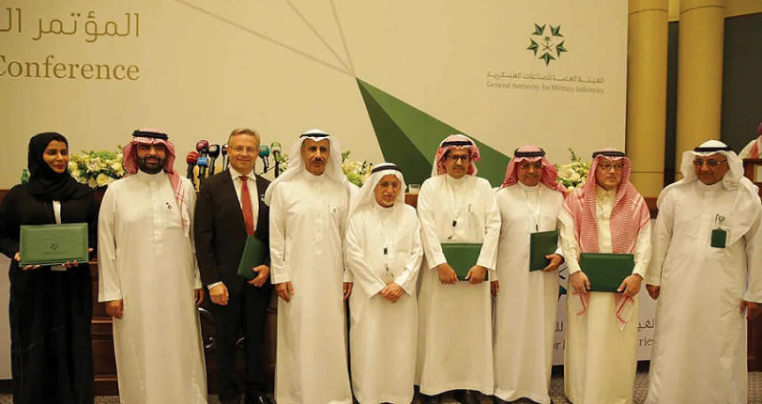 أول مجموعة من التصاريح لعدد من الشركات تتقدمها «الشركة السعودية للصناعات العسكرية»... (الشرق الأوسط)