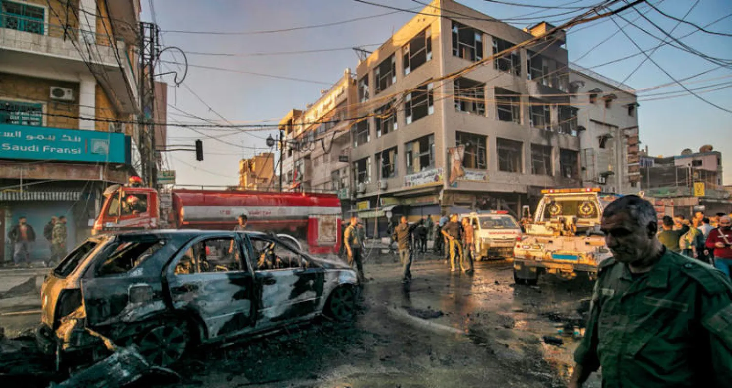 تفجيرات ضربت القامشلي شمال شرق سوريا أمس (أ.ف.ب)