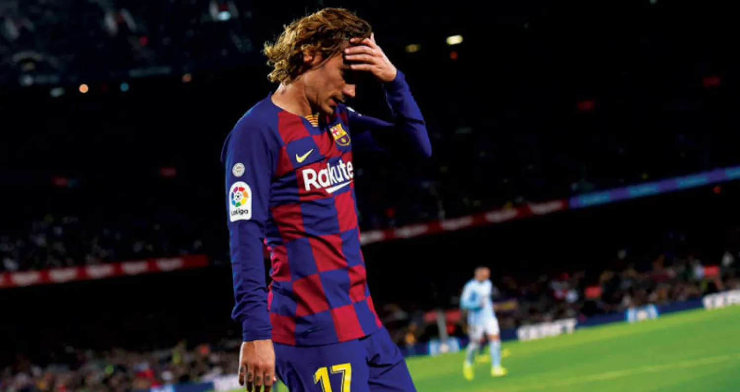 غريزمان لم يقدم أوراق اعتماده في برشلونة بعد (أ.ف.ب)