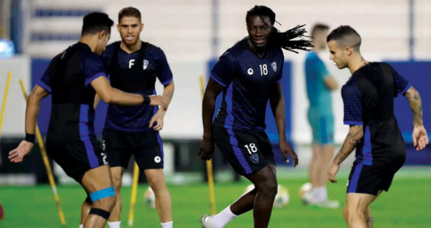 جانب من تدريبات الفريق الأخيرة (المركز الإعلامي بنادي الهلال)