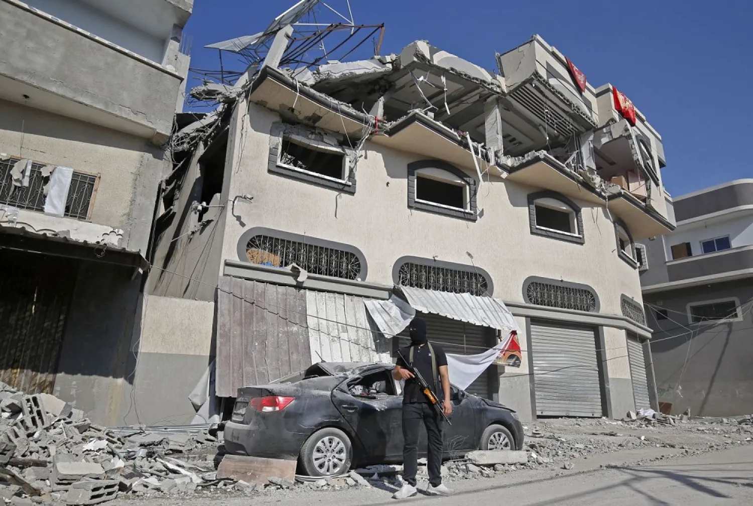 An Israeli strike in eastern Gaza killed Baha Abu al-Ata and his wife. (AFP)