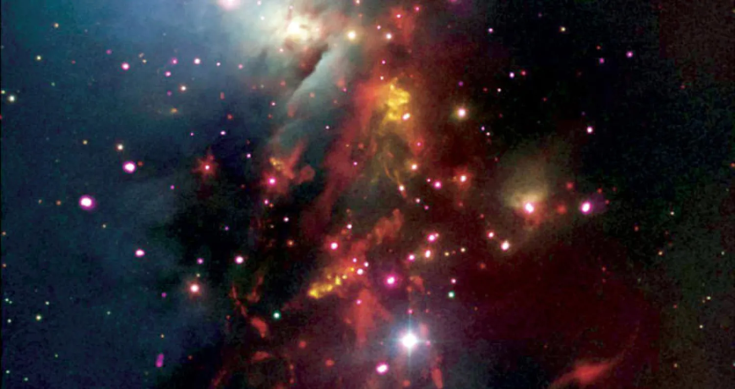 فريق النجوم الذي التقطه تلسكوب {هابل} (ناسا)