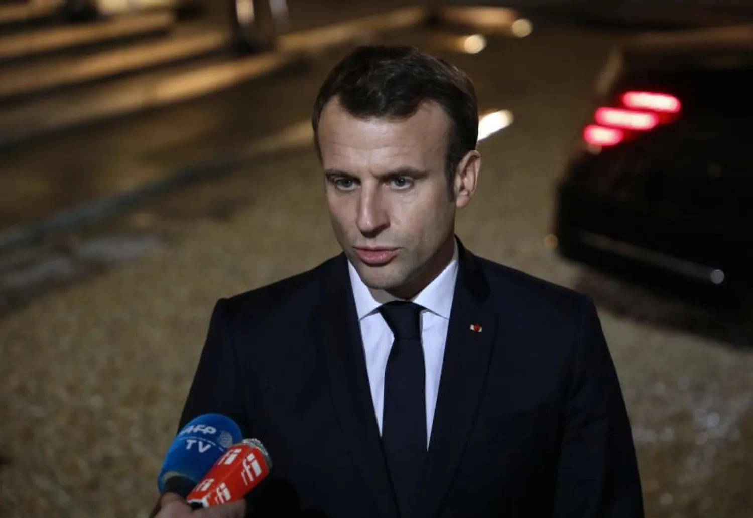 الرئيس الفرنسي إيمانويل ماكرون (أ.ف.ب)