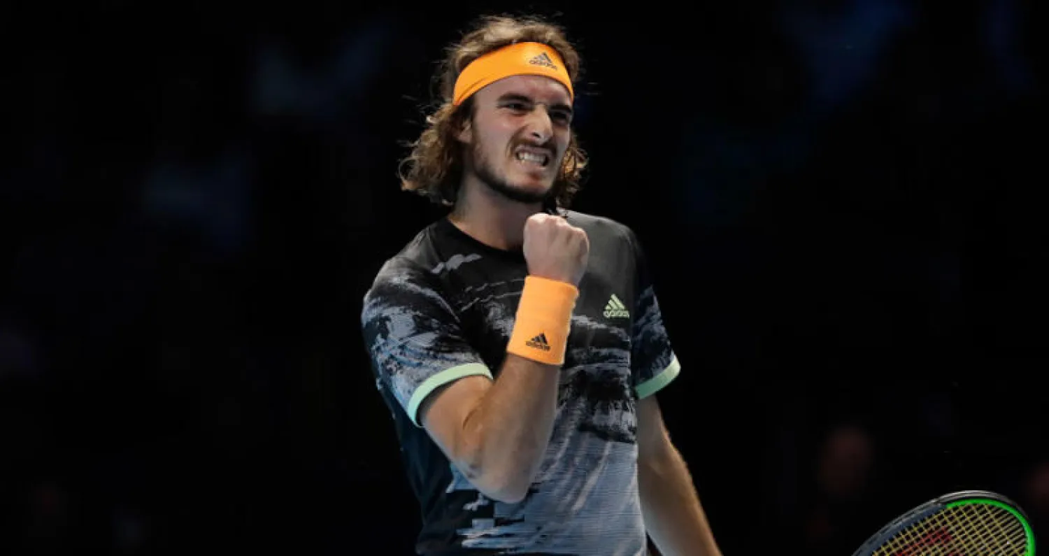 تيتيباس يحتفل بفوزه على زفيريف (أ.ب)