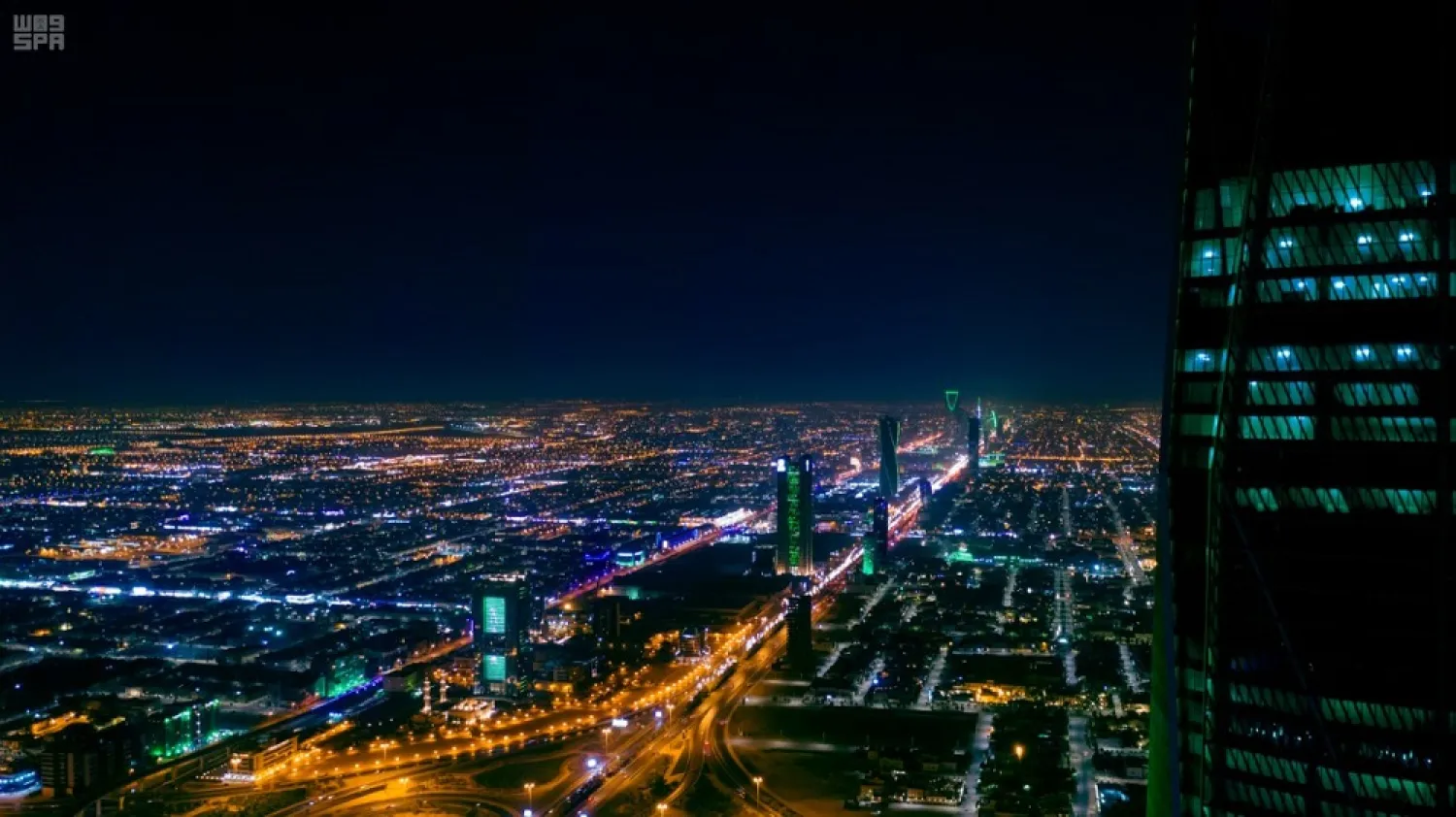 A night view of Riyadh, Saudi Arabia. (SPA)