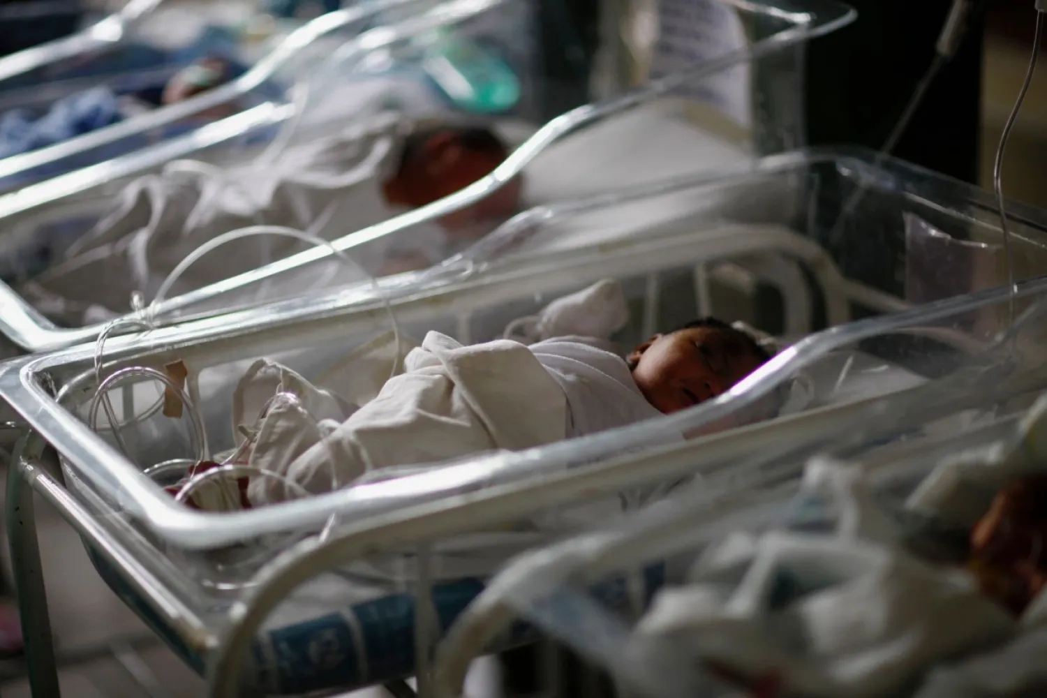 Newborn babies sleep in cribs inside a hospital in Tacloban City, in central Philippines November 13, 2013, five days after Typhoon Haiyan devastated the area. Reuters file photo
