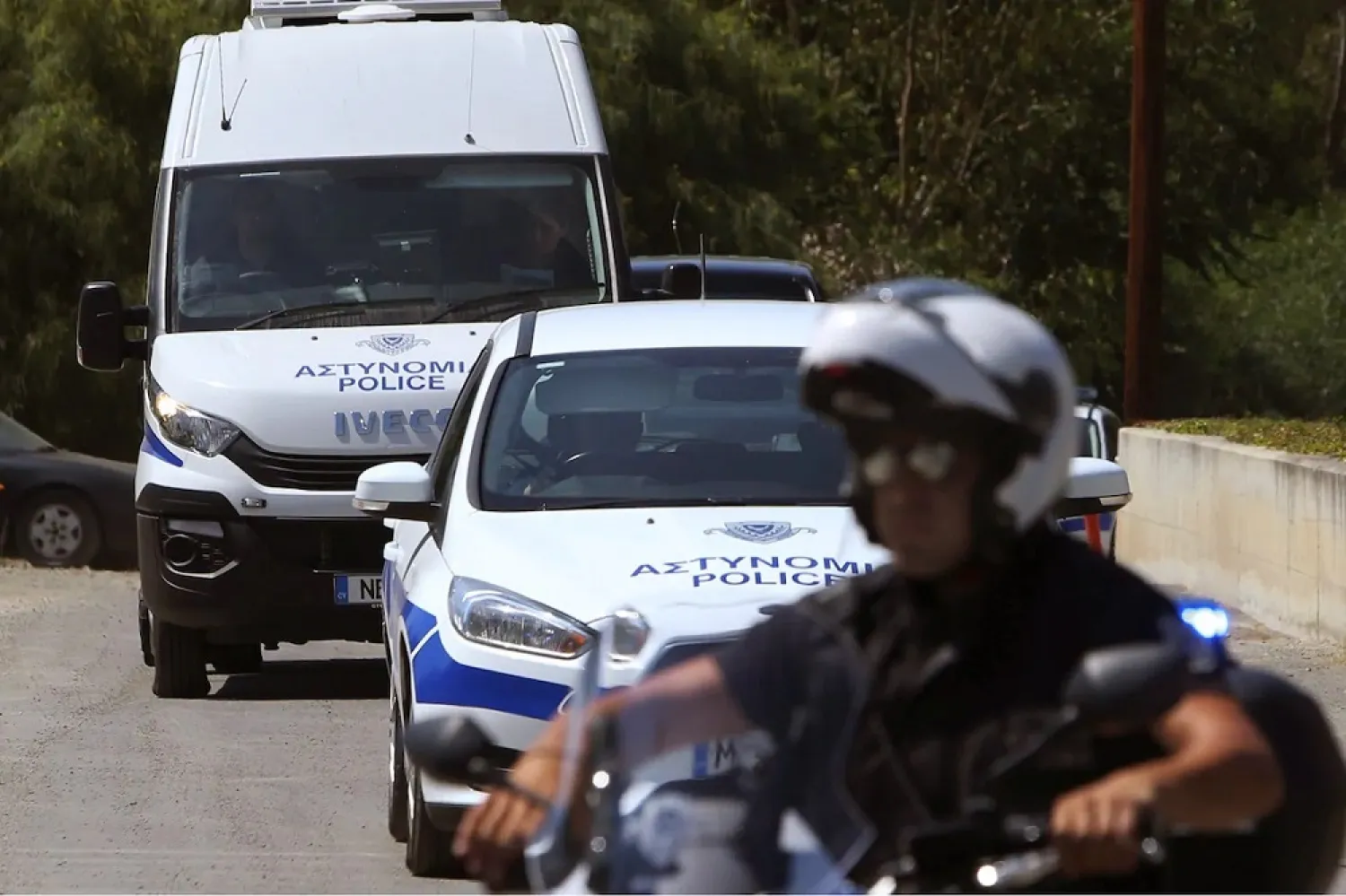 Cypriot police have confiscated a van reportedly loaded with sophisticated surveillance equipment. (AP)