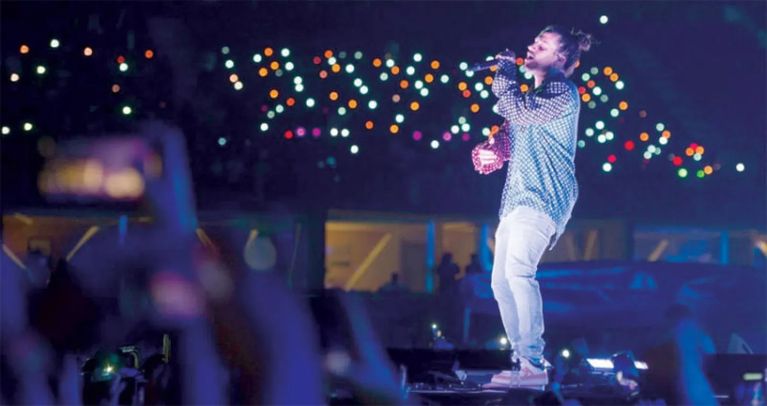 نجم الراب الأميركي رس أشعل حماس الجماهير (الشرق الأوسط)