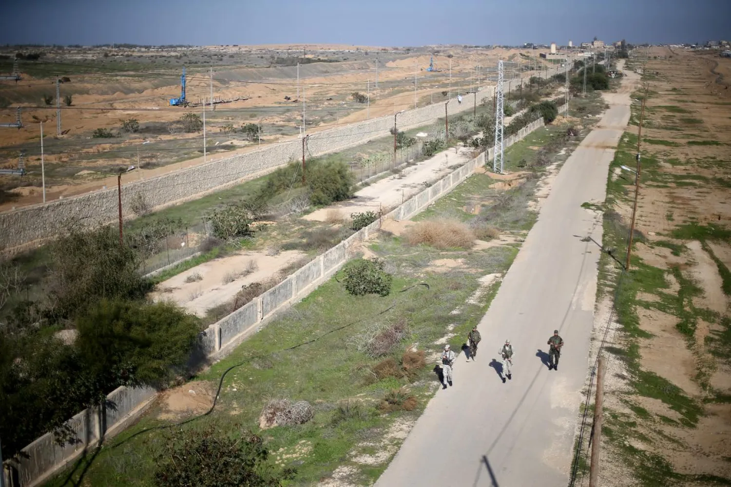 Hamas patrol near the border between Egypt and Gaza, in the southern Gaza Strip (File Photo: Reuters)