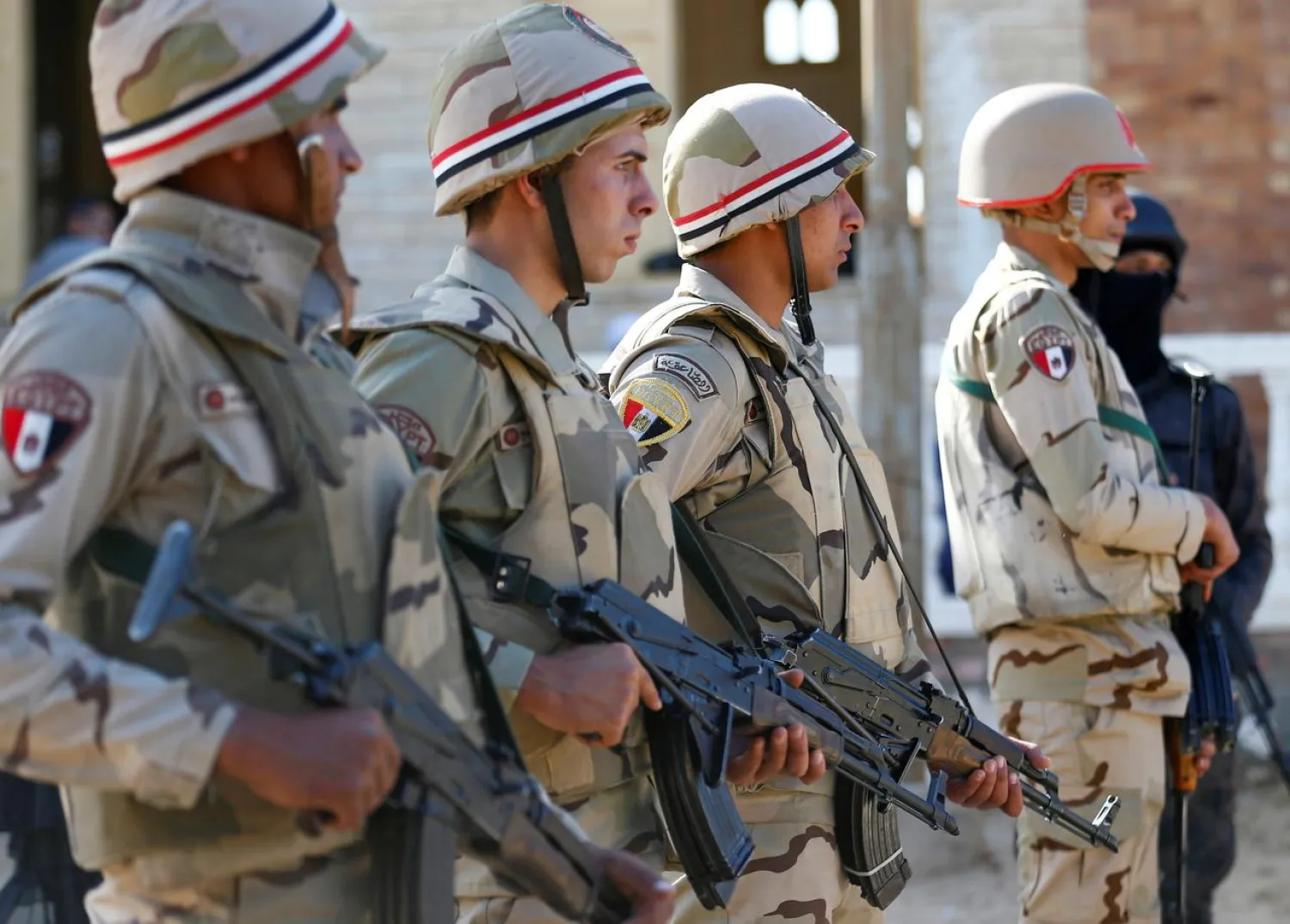 Military forces are seen in North Sinai, Egypt, December 1, 2017. (Reuters)