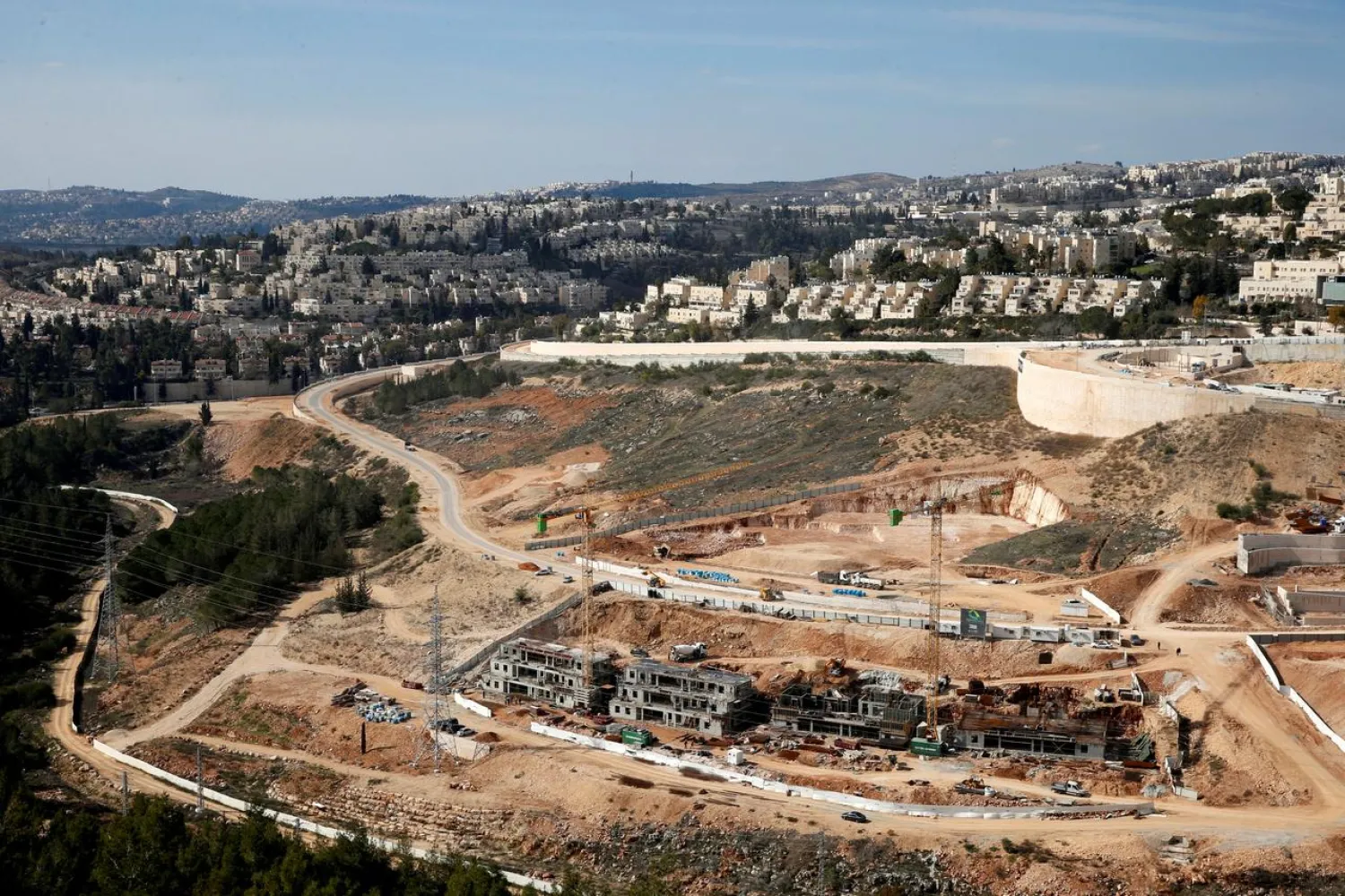 A general view shows the Israeli settlement of Ramot in an area of the occupied West Bank that Israel annexed to Jerusalem January 22, 2017. (Reuters)