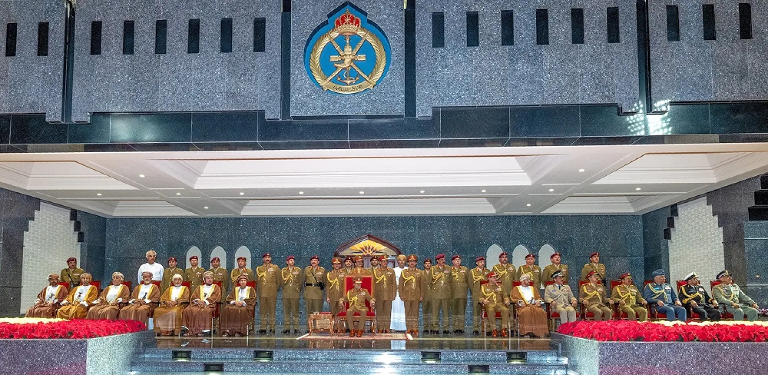 Sultan Qaboos bin Said presides over the National Day military parade. (ONA)