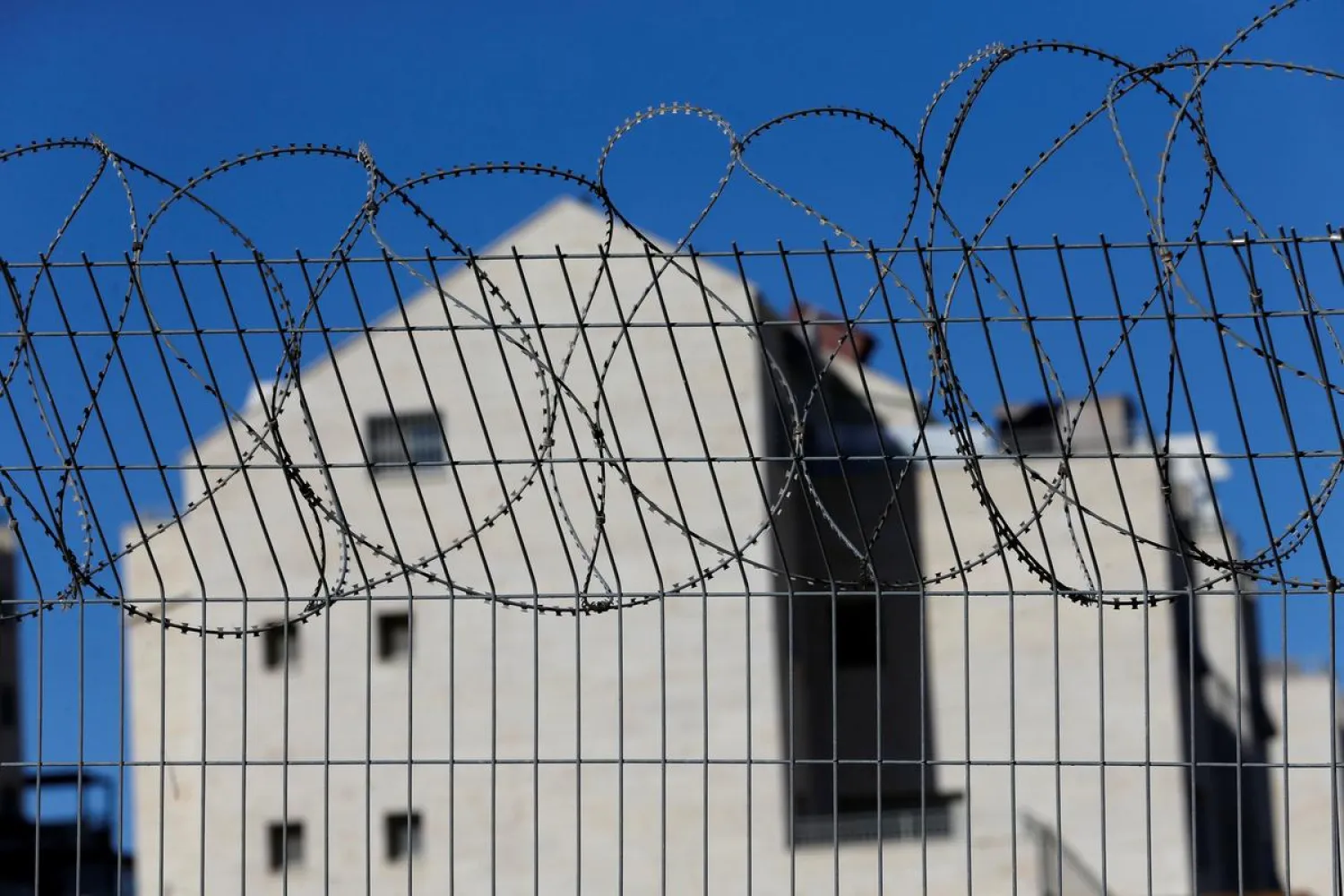 A fence is seen at the Jewish settlement of Kiryat Arba in Hebron, in the Israeli-occupied West Bank November 19, 2019. (Reuters)