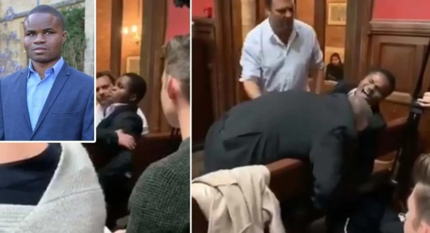 واقعة طرد الطالب الأفريقي إبنيزر أزاماتي (ديلي ميل)