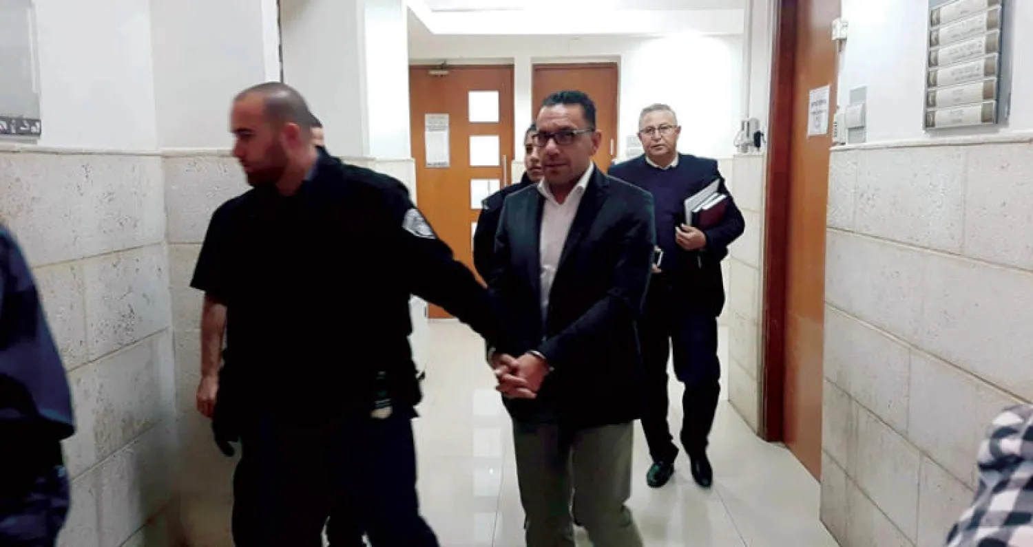 محافظ القدس بعد اعتقاله على يد سلطات الاحتلال الإسرائيلي (الشرق الأوسط)