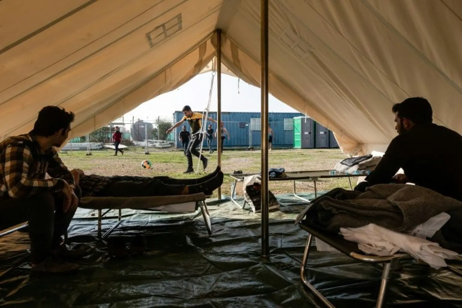 The Temporary Accommodation Centre at Kokkinotrimithia outside Nicosia houses refugees from Syria  | AFP