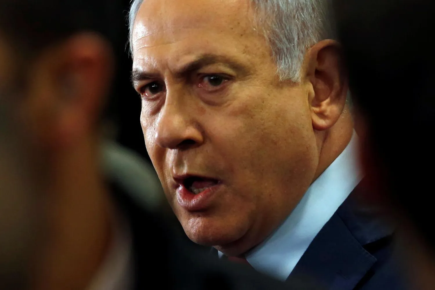 FILE PHOTO: Israeli Prime Minister Benjamin Netanyahu speaks to the media at the Knesset, Israel's parliament, in Jerusalem May 30, 2019. REUTERS/Ronen Zvulun/