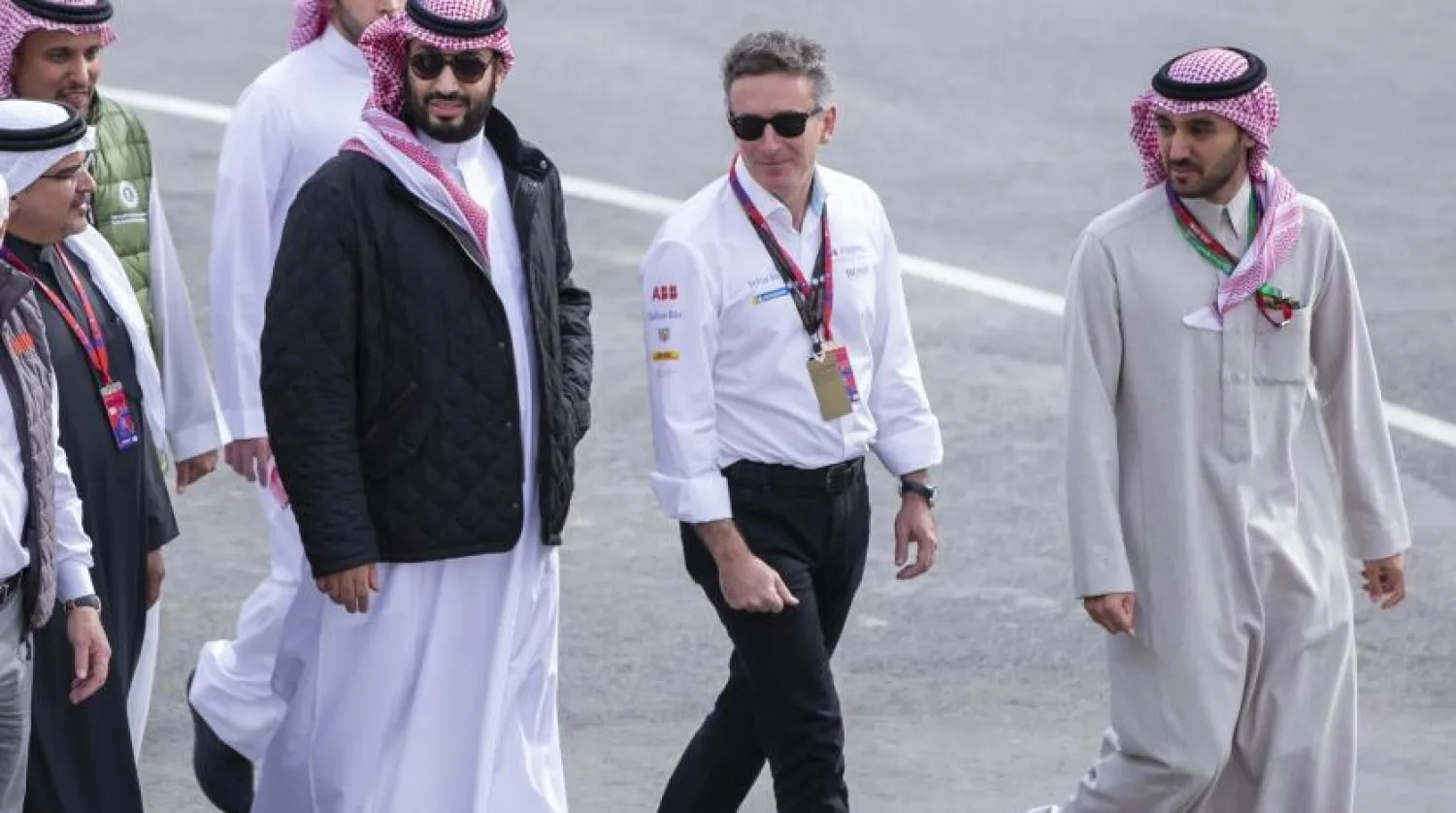 Veliaht Prens Diriye’de düzenlenen ABB FIA Formula E yarışını izledi